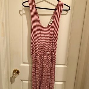 Pink Rose cross back dress